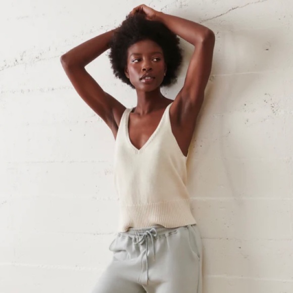 (NWT) WVN • Natural Sweater Knit Camisole - Picture 4 of 16